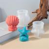Unique Ocean Themed Stylish Silicone Mold Conch Shaped Resin Tray Sturdy Epoxy Castes Mould for Candle and Trinkets