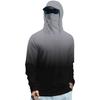 Tricou de vară cu mânecă lungă pentru bărbați Uscare rapidă Îmbrăcăminte de soare Pescuit Fitness Sport Hded Tricou cu mânecă lungă