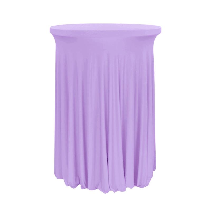 Elastische runde Tischdecke für Cocktail- oder Banketthochstühle