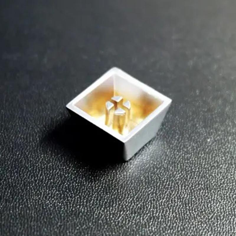 Metal Keycaps Cherry Profile for Mechanical Keyboard Switches Keycaps Black Silver Gold