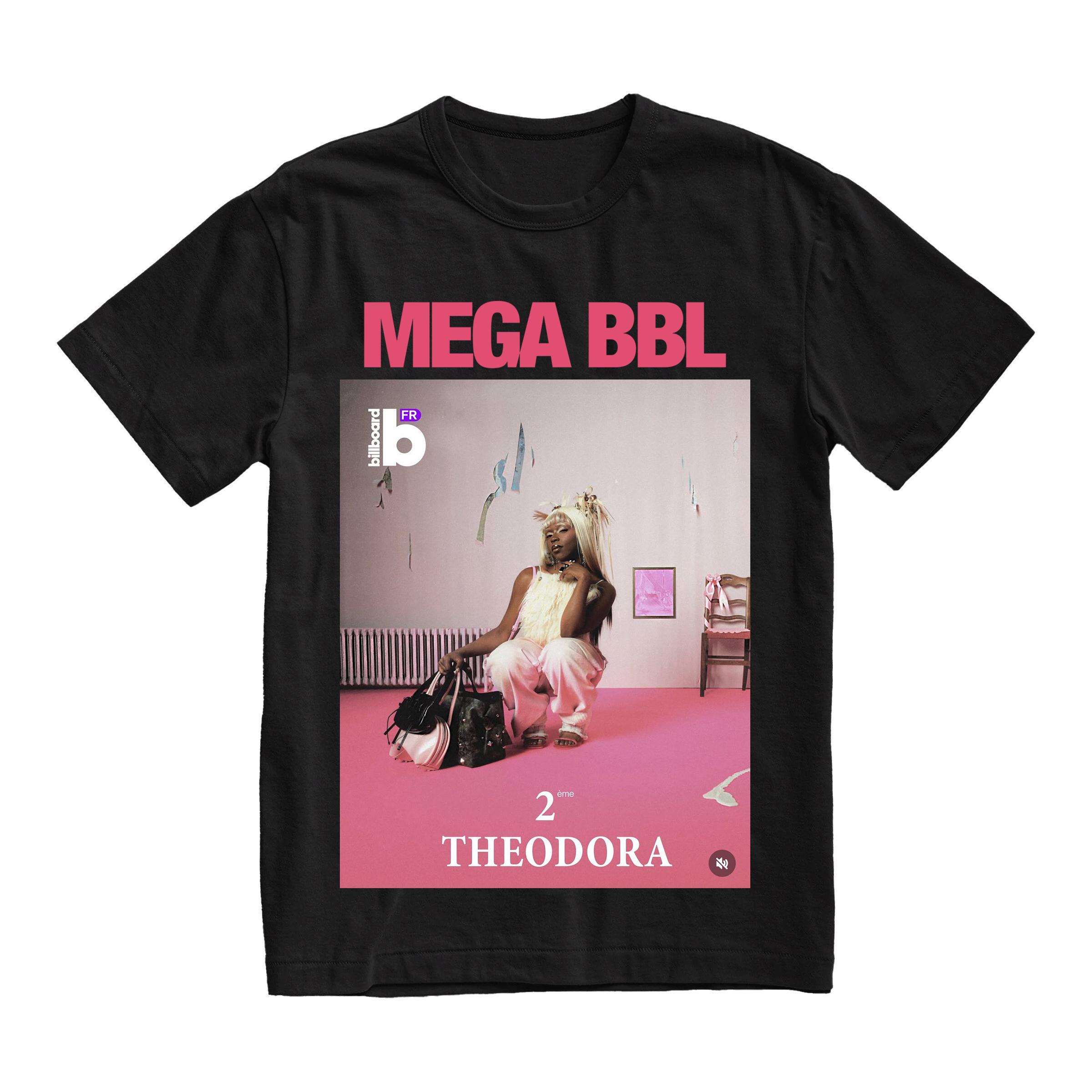 

2026 Rapper Theodora Mega Bbl Album Graphic T-shirt Men Women Hip Hop Fashion Pop Music T Shirt Casual Vintage Tshirt Streetw... S разноцветный