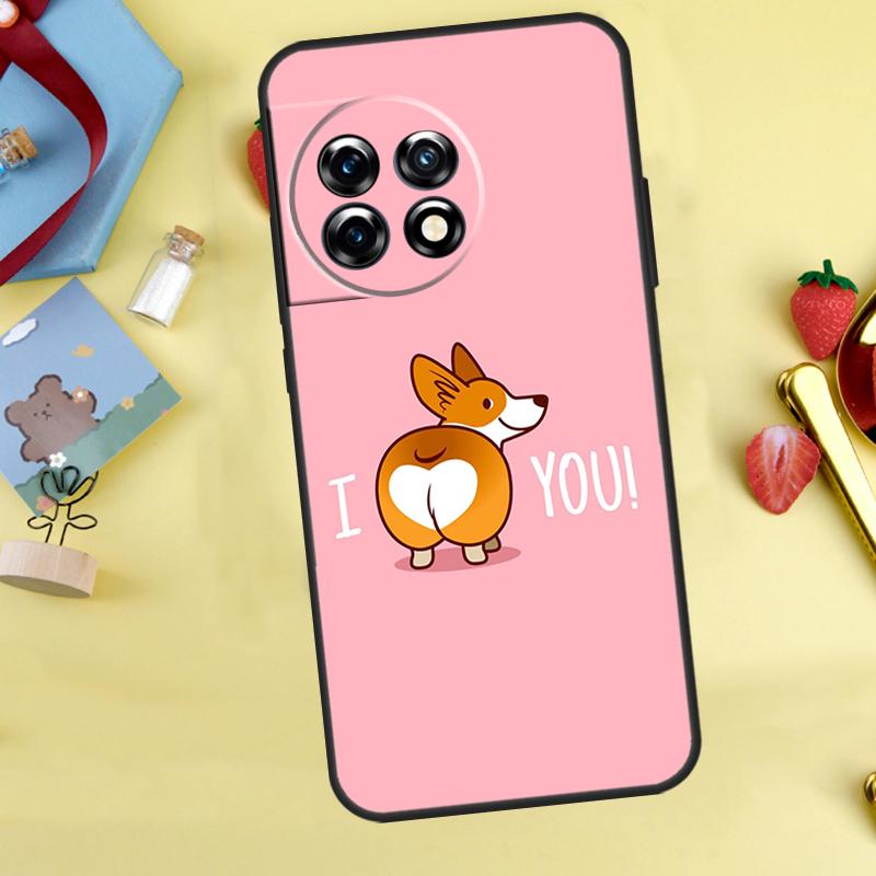 Cute Corgi Dog Case For OnePlus 15 13 13R 13T 12 12R 11 10 9 10R 10T 8T Nord 5 CE 4 2 3 Lite N20 N30 Cover