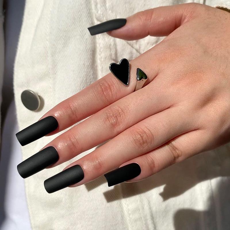 Wearable Matte Solid Color Nail Art Stickers - High-Grade Collection
