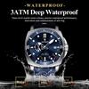 Luxury Trendy Man Wristwatch Square Dial Waterproof Luminous Date Week Men Watch Simple Business Quartz Leather Men's Watches Reloj