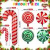 Aluminum Foil Christmas Candy Balloons Kit Large Home Decor Sweet Candy Themed Balloons Set Red/Green Lovely