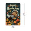 Metal Wall Art Thanksgiving Turkey Poster, 8x12 Inch Durable Iron Fall Bar Decoration