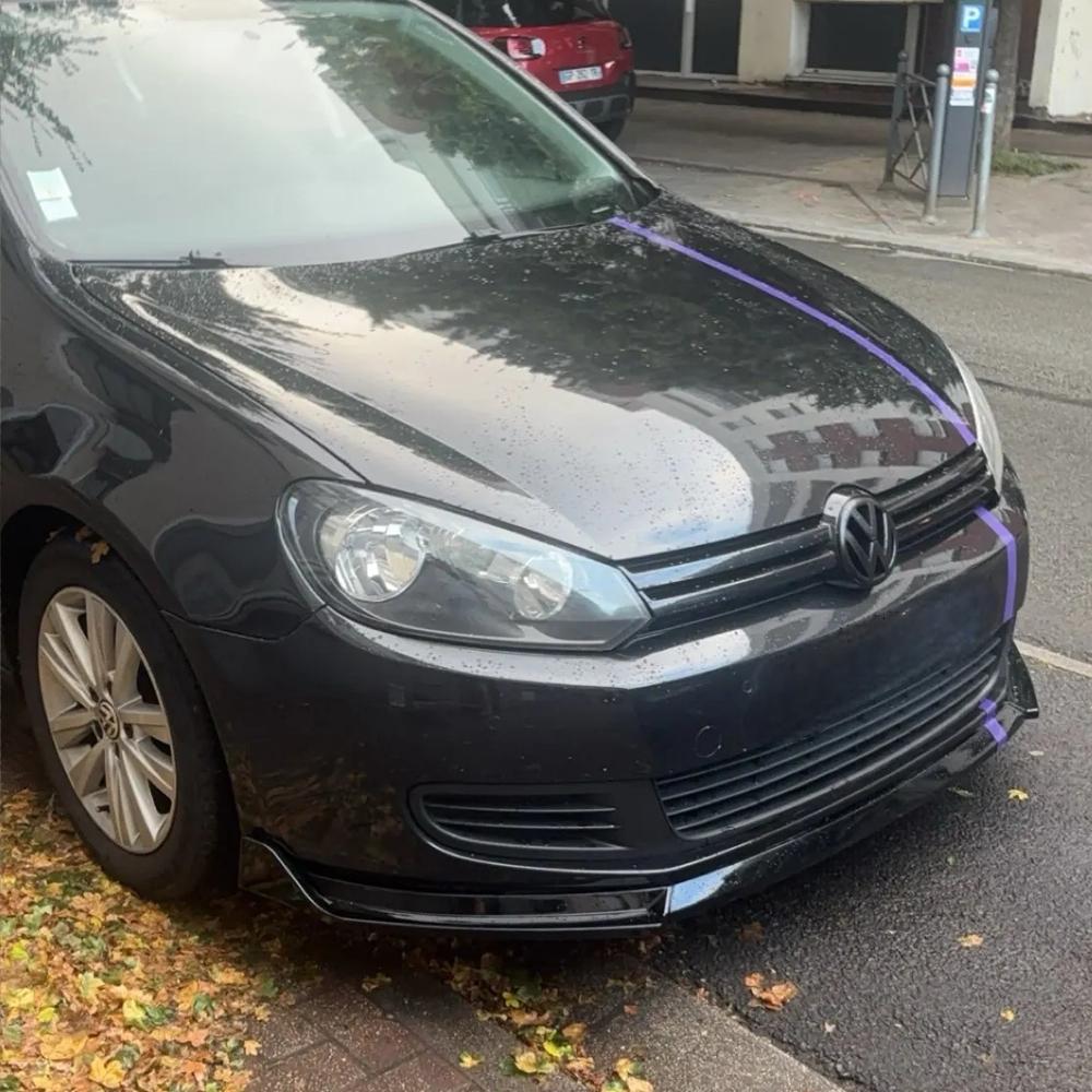 Maxton Style For VW Golf 6 MK6 Standard TSI TDI MPI 2008-2013 Car Front Bumper Splitter Lip Diffuser ABS Spoiler Guard Body Kits
