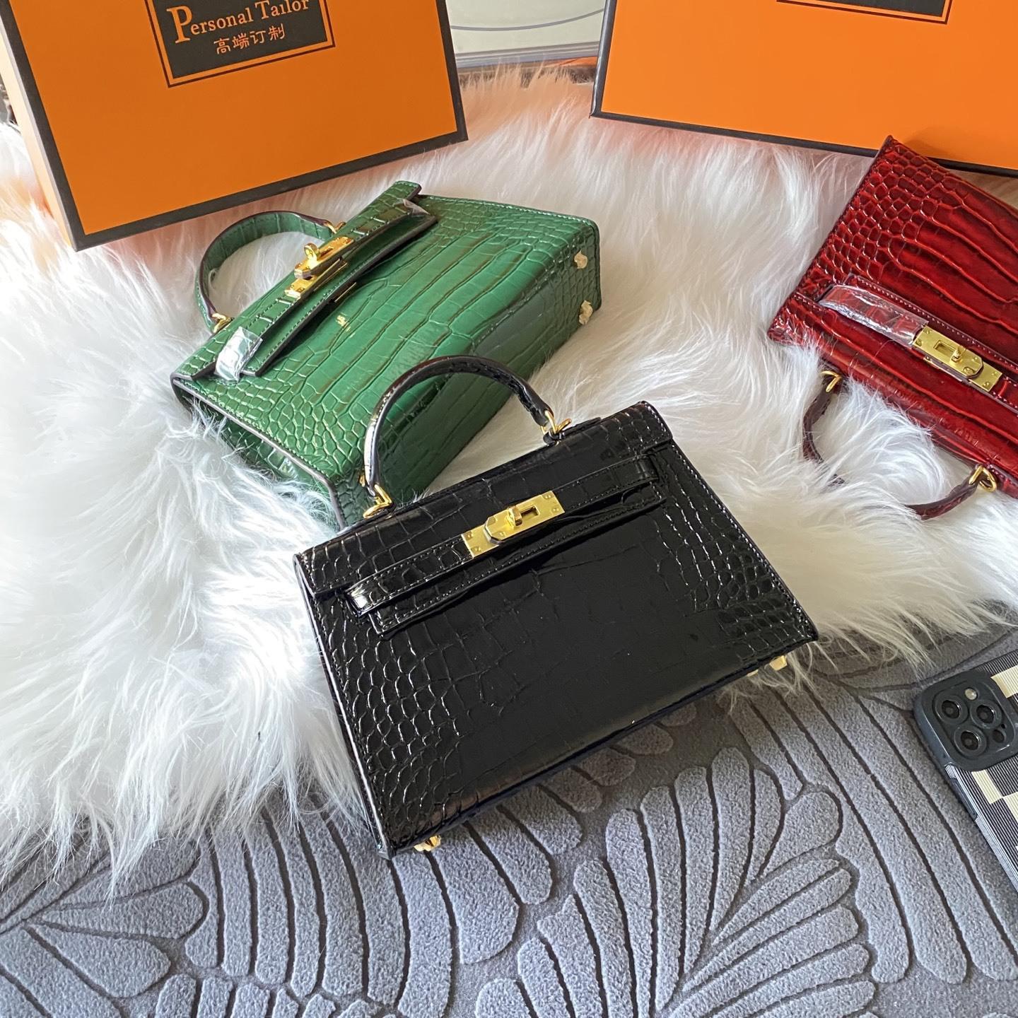 

Новая изысканная женская сумка-мессенджер, маленькая сумка, сумка с тиснением под крокодила, высококлассная мини-универсальная сумочка. 22cm