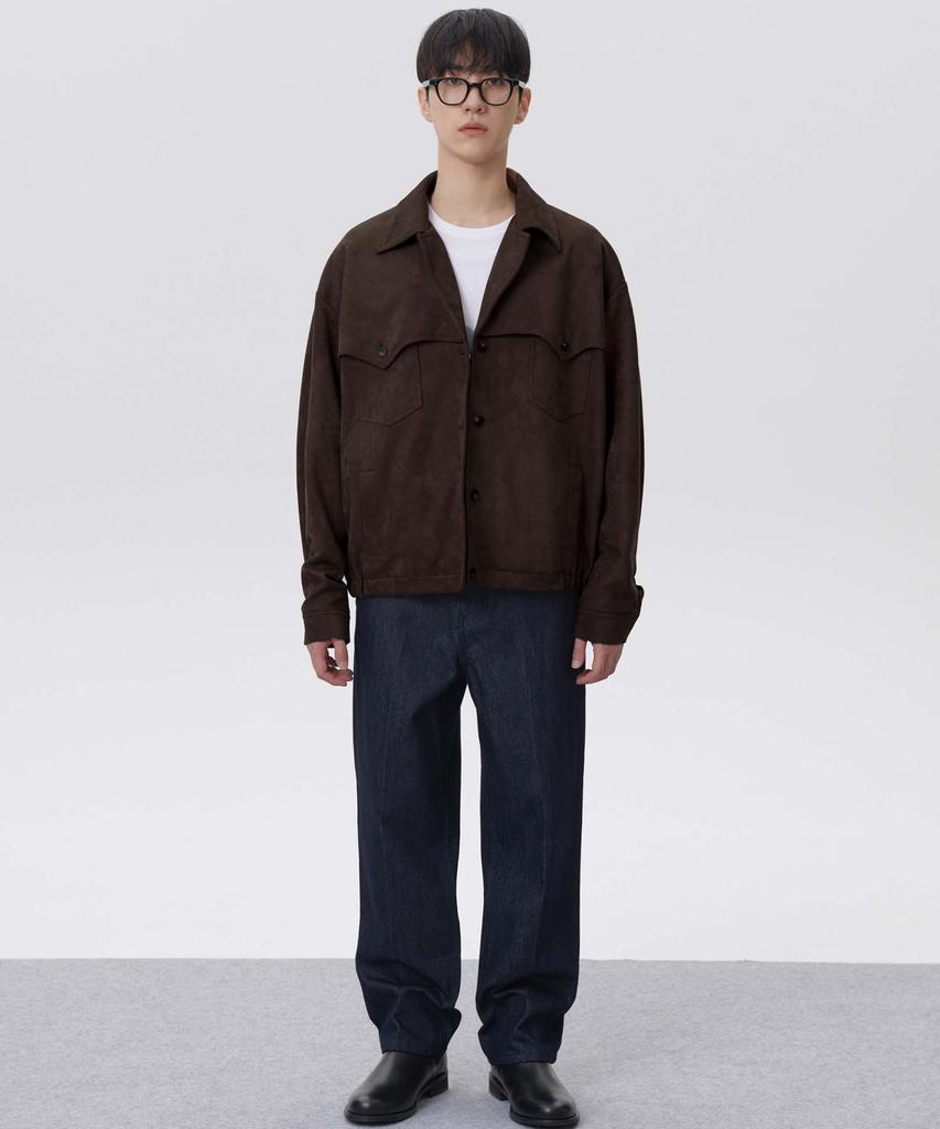 Plac Western Suede Jacket Brown