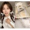 2 Stück Koreanische Spitze Weiß Schleife Band Haarspange für Frauen Schleife Haarnadeln Haarnadel Kopfschmuck Geschenk Zarte Pferdeschwanz Seitenaccessoires