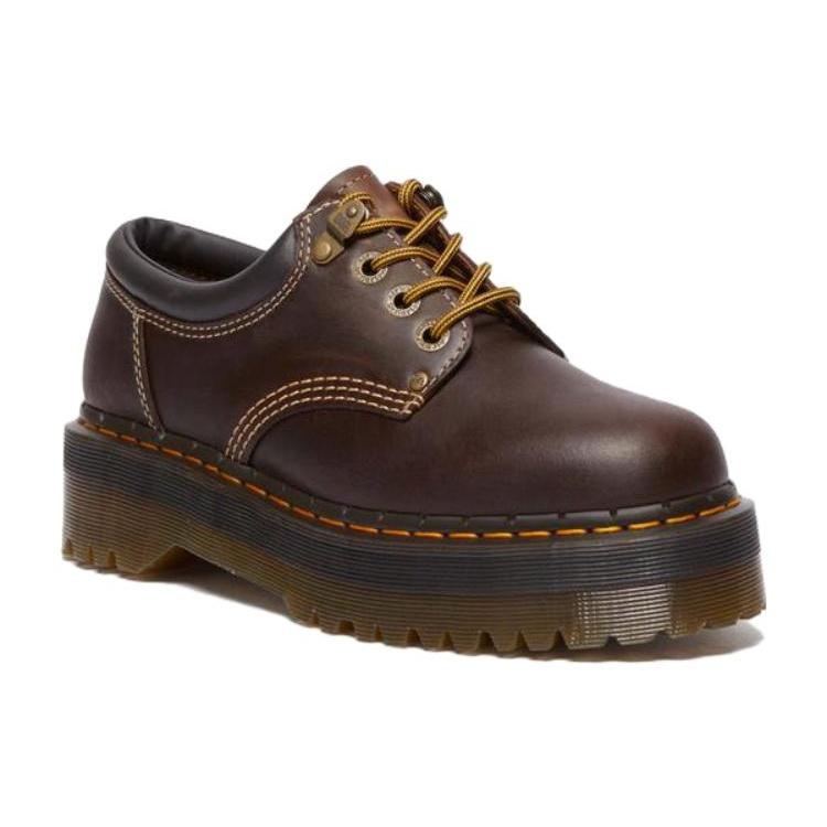 Dr. Martens 8053 Arc Crazy Horse Leather Platform Shoes 'Dark Brown' Unisex 31126201