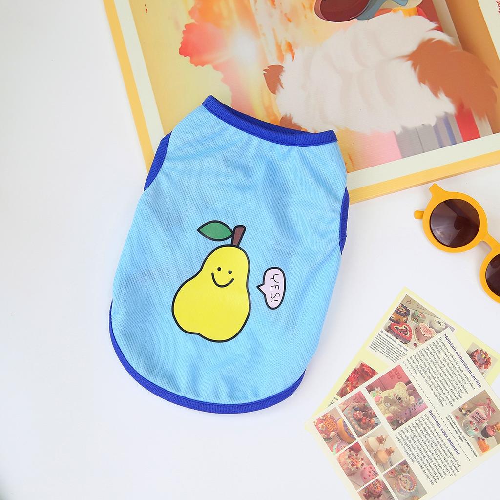 Sweet Fruit Puppy Dog  Sleeveless Clothes Summer Pet Vest for Small Dogs Yorkshire Schnauzer Beagle Cat Shirts Mascotas Clothing