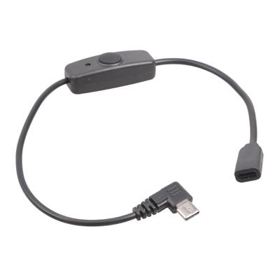 34cm Type C Charging Only Extension Cable 5V 2A Featuring Power Switching And LED Light For USB C Compatible Devices