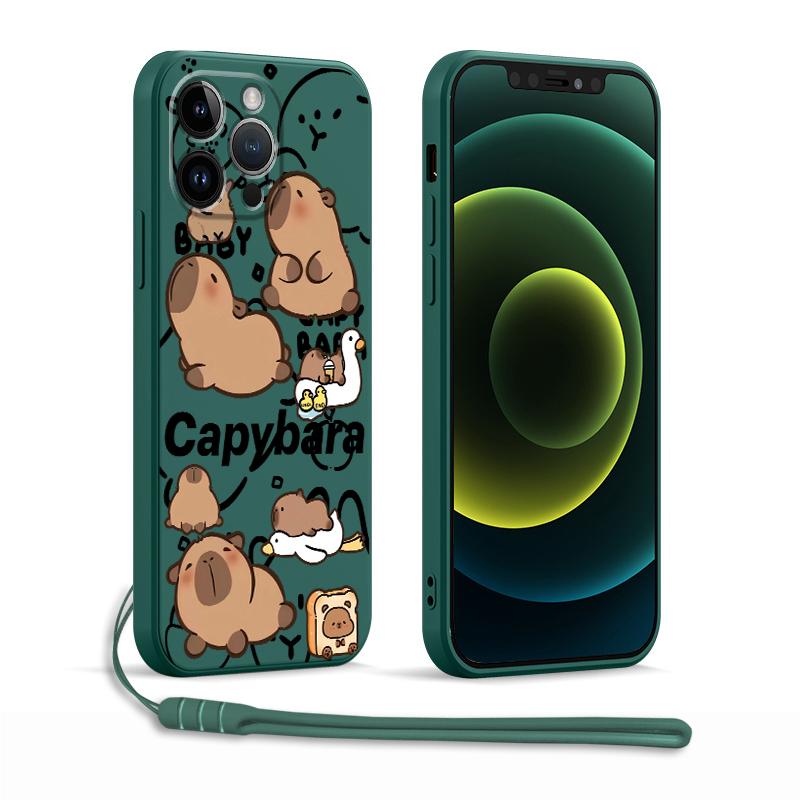 Phone Cover Case for Apple iPhone 17 Pro Max 15 12 Plus 13 Mini XS XR Air 11 16 7 8 Capybara Cute
