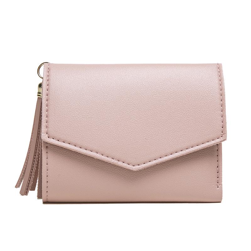 Korean Style 2022 Summer Women's Tassel Clutch Wallet with Multi-Layer Card Holder
