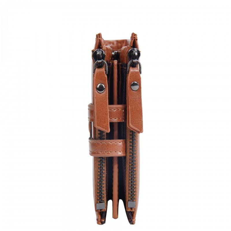 New Men's Wallet Retro Fashion Short Style Multi Card Buckle Soft Leather Clip Zipper Coin Purse