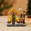 Festival Scene Musical Village Scene Decor Resin Xmas Window Display Pendant