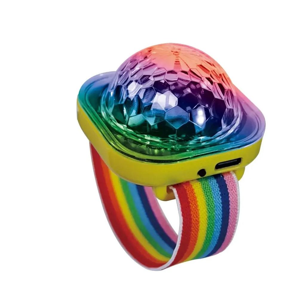 LED Color Speaker Portable Wearable Wrist Car Suction Cup Dynamic Magic Ball Stage Atmosphere Light