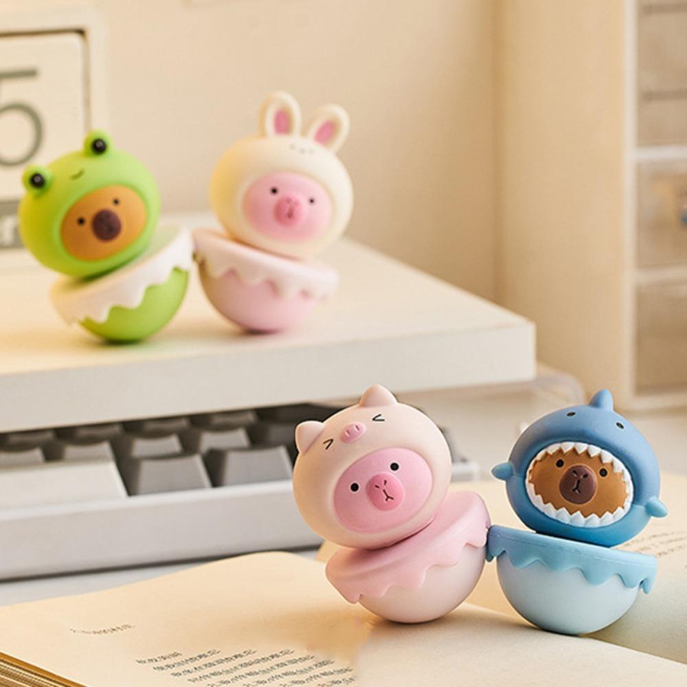 Desktop Ornament Capybara Tumbler Model Animals Tumbler Capybara Animals Figures  Desk Decor