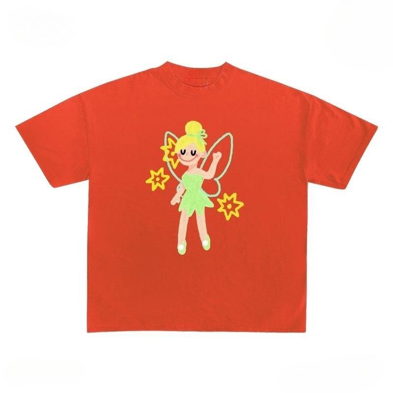 

Feary Graphic Youthful Popularity Vibrant Daily Short Sleeves Casual Style Fashion Comfortable Kawaii Harajuku Y2k Top S