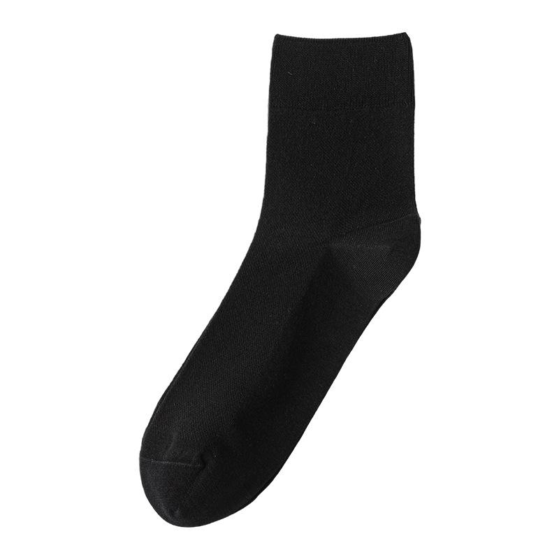 

Мужские дышащие носки средней длины с антибактериальным эффектом, сетчатые - 60S Пима Хлопок, Тонкие, Чистый Хлопок, Весна/Лето One Size (EUR 40-45) чёрный