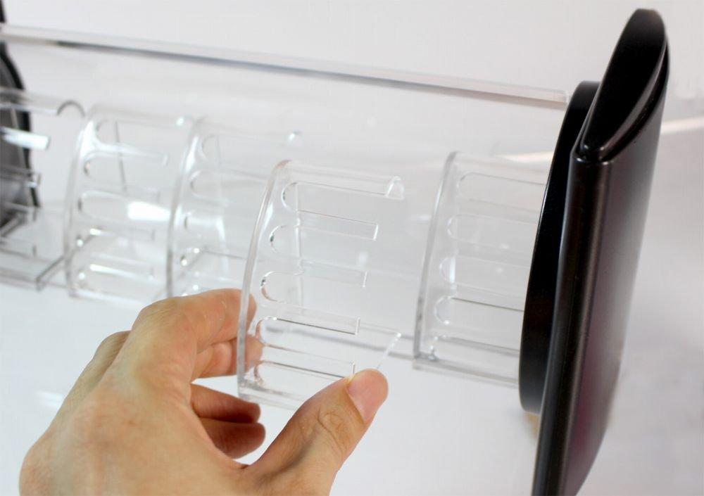 Black Watch Display Case, Made In Japan, Horizontal, Holds 5 Watches, Front Opening, Transparent, 155486