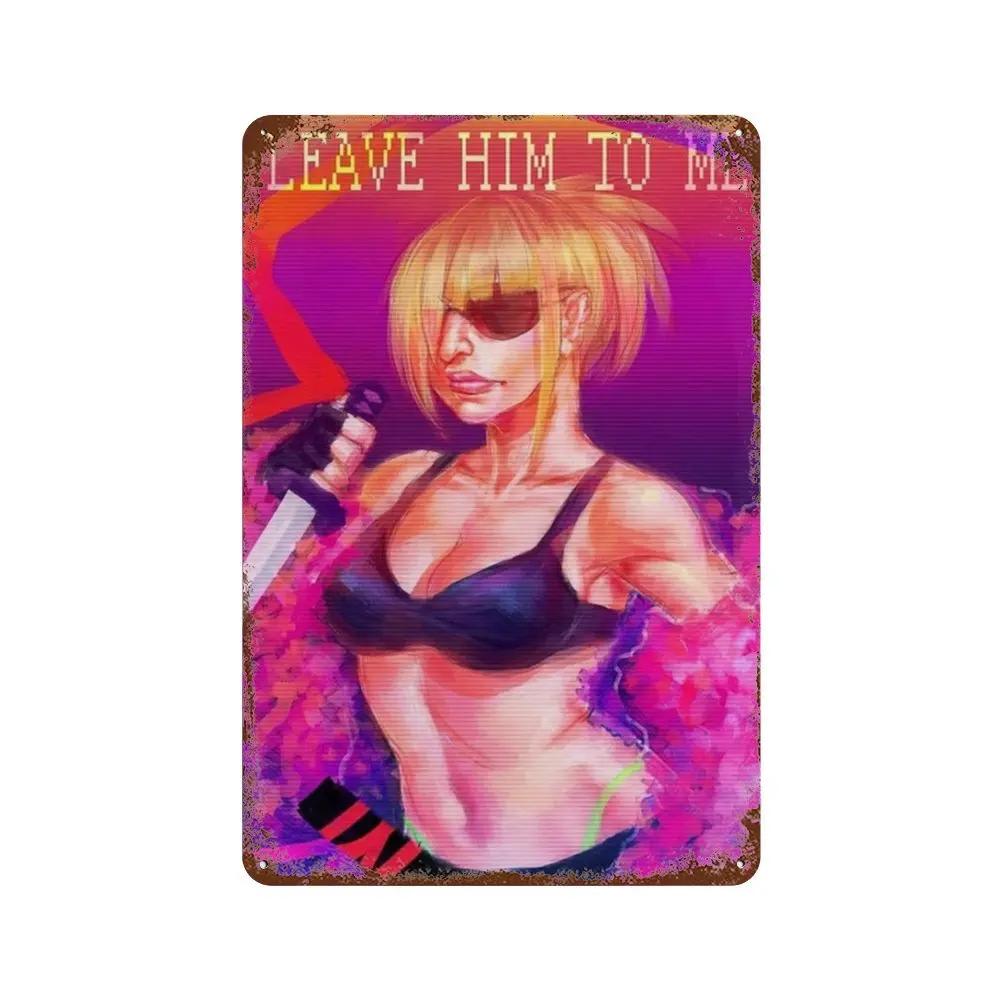 Poster Hotline Miami Hot Classic Adventure Game Posters e Placa de Metal Sinal de Lata Arte de Parede Placa Decoração Man Cave Decoração de Casa estúdio