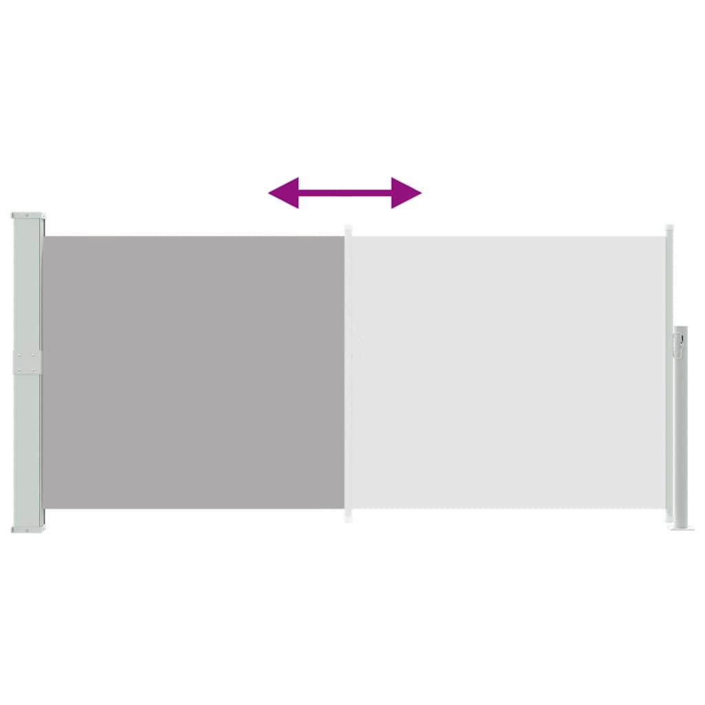 Retractable Side Awning 140 x 300 cm Grey