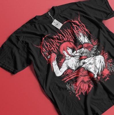 Chainsaw Man T-shirt Makima Denji Nayuta Denji Anime Manga Gift Shirt All Size Unisex T-Shirt