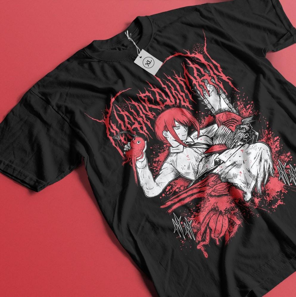 Chainsaw Man T-shirt Makima Denji Nayuta Denji Anime Manga Gift Shirt All Size Unisex T-Shirt XXL