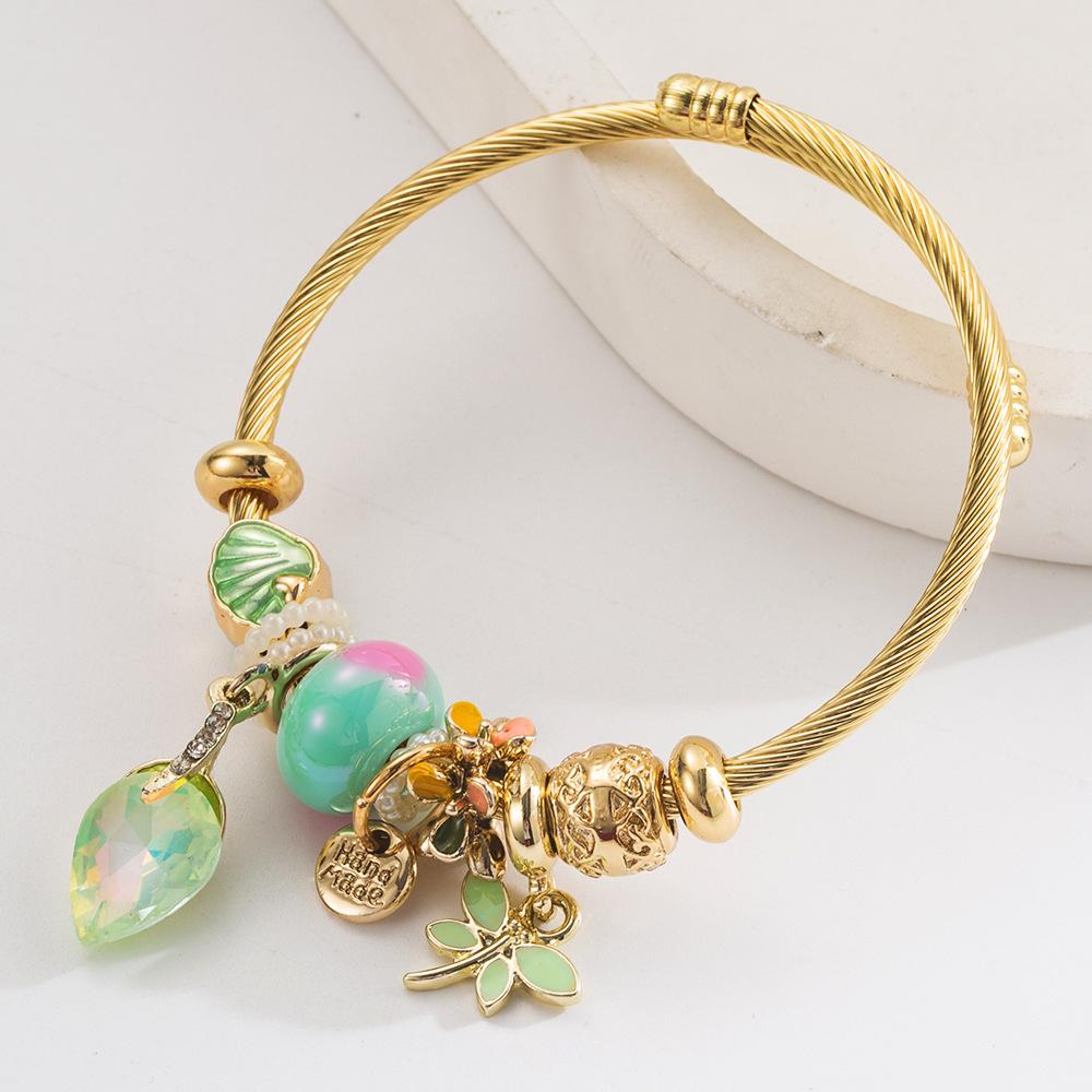 Bracelet for Women, Elegant and Unique Letter Dragonfly Pendant Bracelet, Versatile Friendship Bracelet