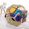 Adventure Time Friendship Automatic Open/Close Umbrella   Compact Travel Umbrella, 8 Rib Heavy Duty Construction, Ideal Gift, 199