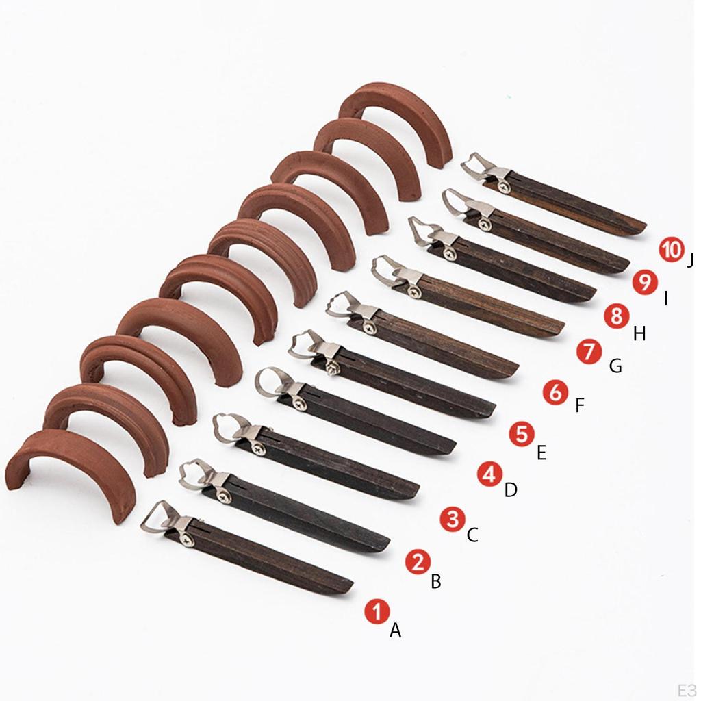 Artisan Pottery Tool Set for Clay Sculpting and Carving