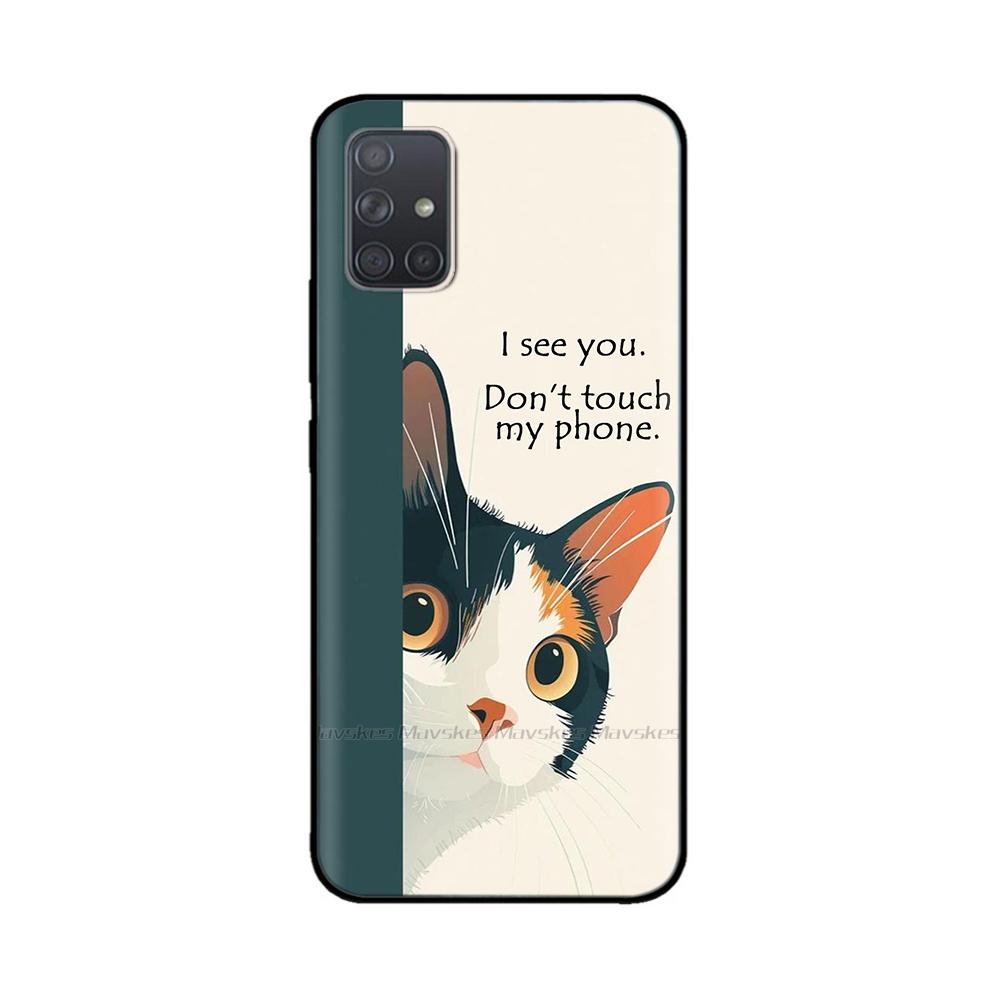 Shockproof Cover For Samsung Galaxy A51 Case Animal Painted Soft Silicon Cover For Samsung A51 Case A 51 4G 5G Bumper Shell Para