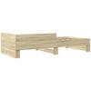Bed Frame with Headboard Sonoma Oak 80 x 200 cm Engineered Wood