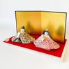 Toyoda Kiln Hina Dolls, Japanese Pattern, Imperial Couple Set, Compact, for Hina Matsuri (Girls' Festival), Peach Festival, Interior Decor, Mino Ware