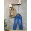 C S In The Room Ykk Zipper waShIng pIntuCk Wide Denim pantS 2Color 5Size