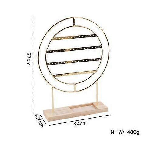 Rotating Earring Display Stand: Multi Tier Metal Earring Organizer Stand Adjustable Jewelry Display Rack for Women Girls Stud Hanging