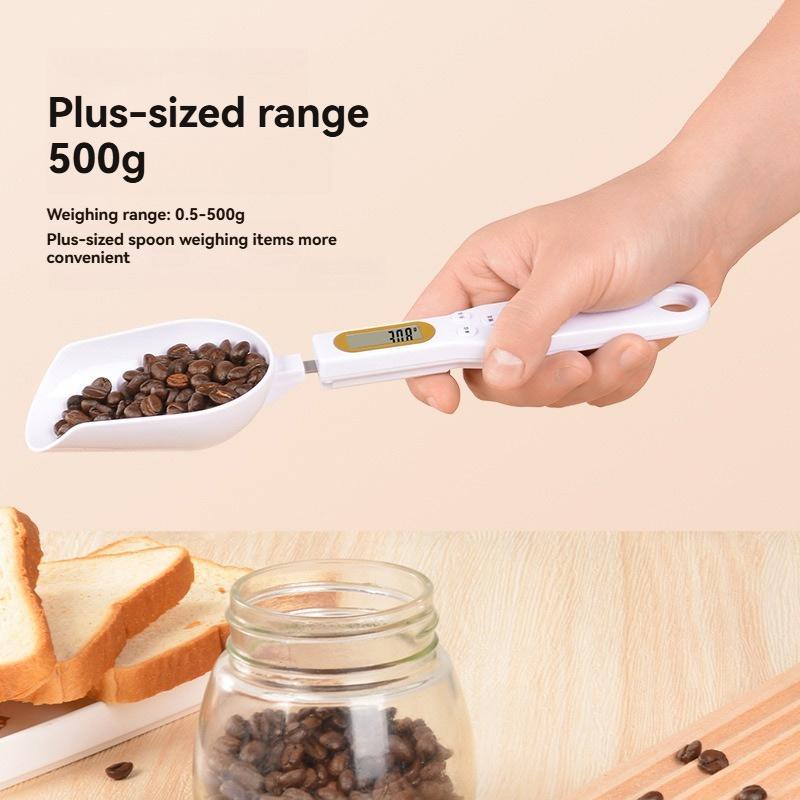 Digital Kitchen Scale Mini Spoon Scale Lcd Electronic Food Scale Milk Coffee Powder Weight Measure Spoon Kitchen Baking Tools
