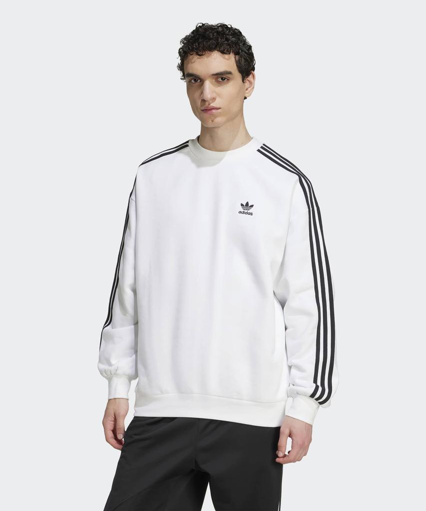 ADIDAS Oversized Crew Sweatshirt - White:Black / Jy1404