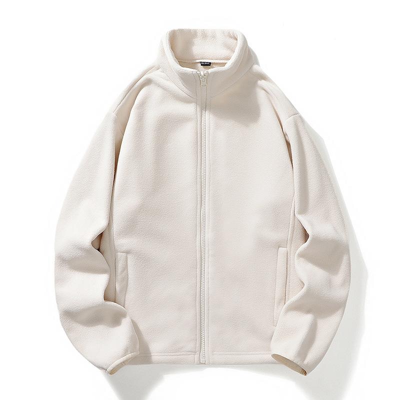 Outdoor Couple Fleece Jacket Thickened Warm Fleece Jacket Polar Fleece Autumn and Winter Sportswear Cardigan Coat Top