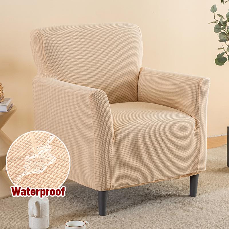 Waterproof Stretch Armchair Cover Sofa Cover for Living Room Thick Soft Chair Cover with Elastic Bottom Couch Cover for Pets Kid