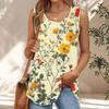 Womens Casual O Neck Loose Color Sleeveless Top T-shirt Summer Tank Tops For Women Tank Camisole Sleeveless Basic Tops