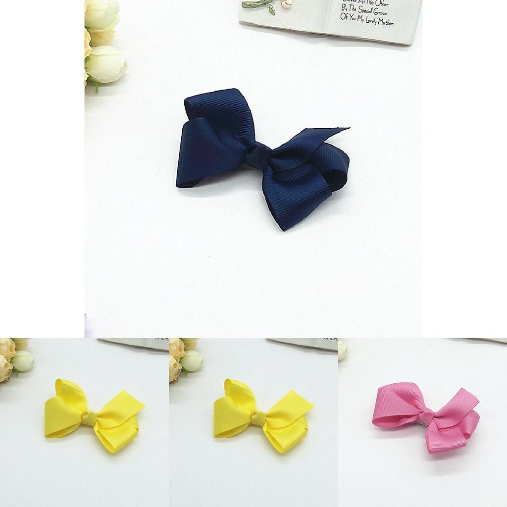 Children Hair Clips With Purple Ribbon Butterfly Hair Accessory For School And Play