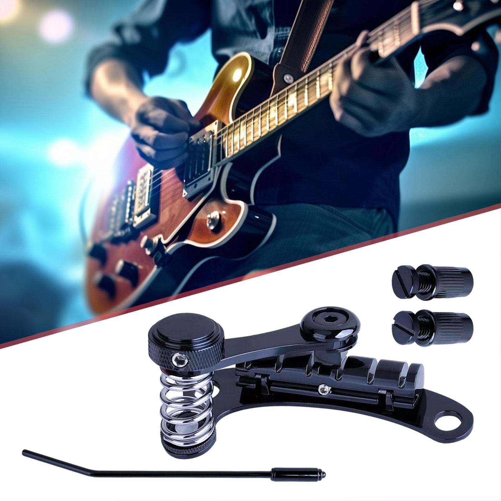 

Guitar Tremolo Bridge Stop Bar Vibrato Bridge Tailpiece for Electric Guitar чёрный