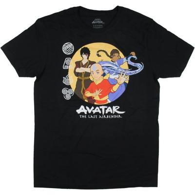 Nickelodeon Herren Avatar – Der Herr der Elemente Erwachsenen T-Shirt mit kurzen Ärmeln