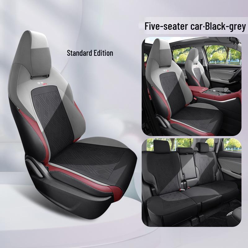 Suede Saddle Cushion: Ventilated Half-Wrap Seat Cover for Changan CS75 Plus