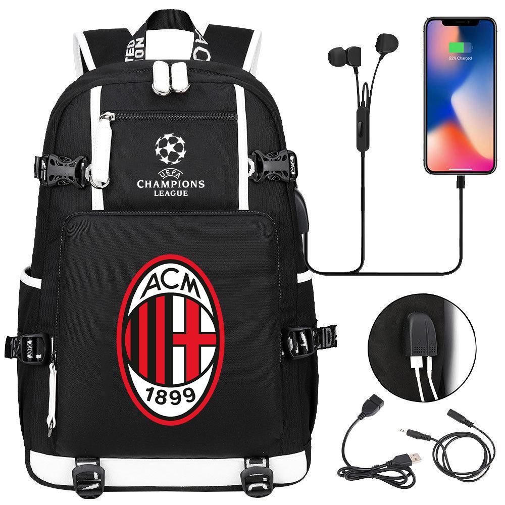 Fashion around the football club, large-capacity general schoolbag, youth trend leisure travel bag
