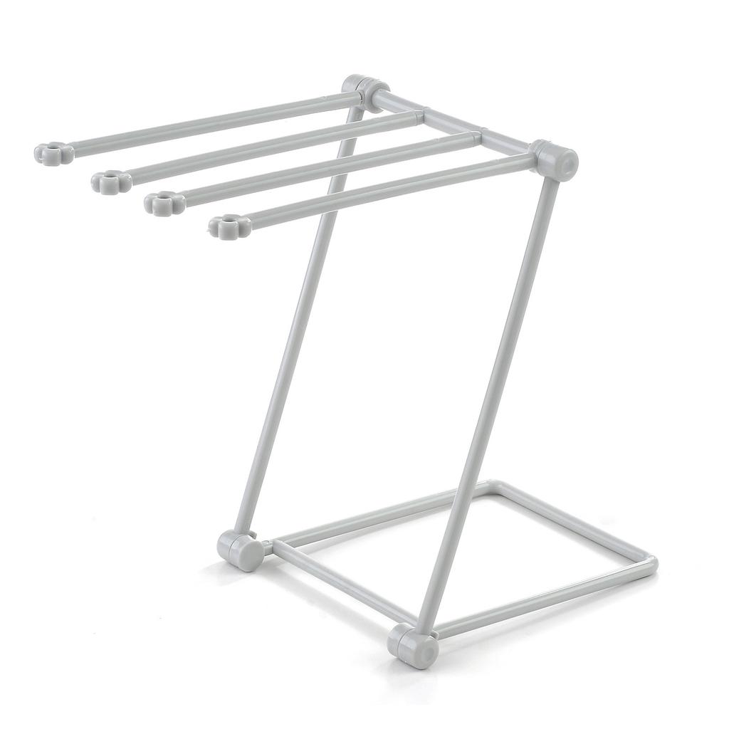 Punch-Free Desktop Folding Vertical Towel Rack Kitchen Dishwashing Rag Storage Counter Top Rack Organizer
