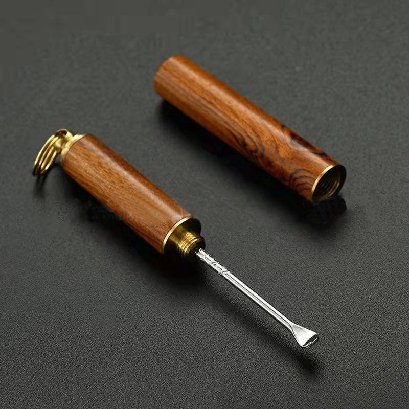 

Портативная зубочистка из массива дерева, брелок: Высококачественный бытовой инструмент для чистки ушей Rosewood Classic - 1 piece